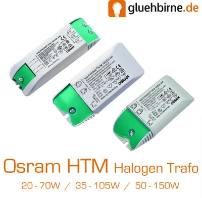 Image de Osram Transformateur Souris HTM 70 / 105 / 150 230-240V Electronique Halogène Halotronic 150W = 50-150W