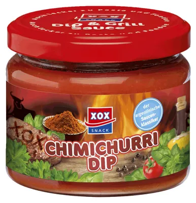 Obrázek produktu pro XOX Chimichurri Dip pikantní omáčka s rajčaty a pepřem 270ml