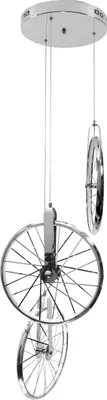 Immagine prodotto di Lampada a sospensione LED BICYKL cromata 33W, bianco caldo 2300 lm, metallo, dimensioni: 160x36x36 cm, IP20, Polux