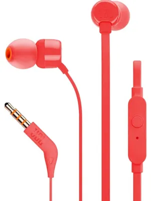 Produktbild von JBL Tune 110 - Bluetooth In-Ear-Kopfhörer mit Mikrofon, rot
