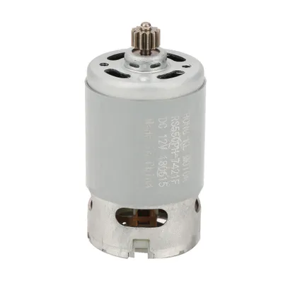 Image de Moteur industriel à courant continu à deux vitesses avec 12 dents pour accessoires de perceuses électriques, 12 V