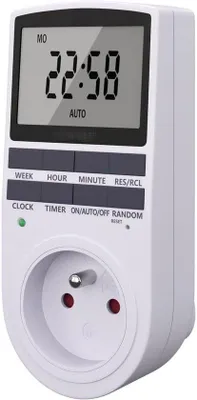 Obrázok produktu pre Digitálny časovač so zásuvkou a LCD displejom – ideálny pre domácnosť, kanceláriu, hotel