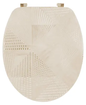 Produktbild von TENDANCE | WC-Sitz - Toilettensitz - beige - 37 x 44 cm - Toilettendeckel - Badezimmerzubehör - Modern - Badezimmer