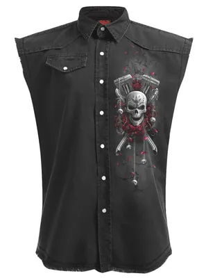 Obrázek produktu pro Spirálové tričko M Black Uni bez rukávů DOTD Bikers