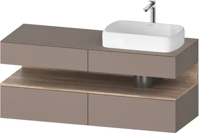 Produktbild von DURAVIT QA4766055430010 QTG KWTU WH Ek. 1400x550x600 bs. Mt.