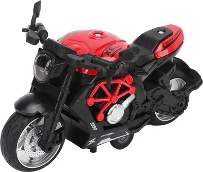 Obrázok produktu pre Zliatinový model motorky vysoká simulácia chladného zvuku svetelná zadná hračka pre deti červená