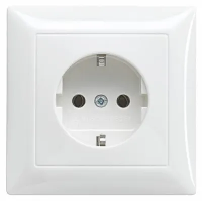 Produktbild von Busch-Jaeger 2011-0-6243, CEE 7/3, Weiß, 250 V, 16 A