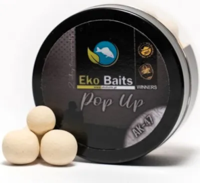 Produktbild von Eko Baits AK-47 Pop-Up Balls (Ananas & Mais) Mischung 12 mm und 16 mm (100 ml Glas)