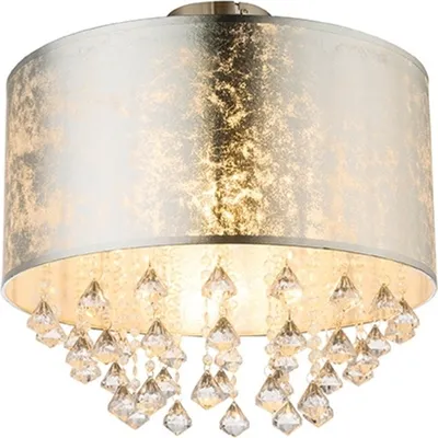 Zdjęcie produktu dla Globo Lighting lampa sufitowa metal matowy nikiel, 1x E27