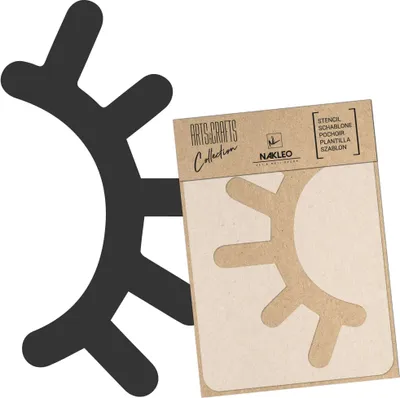 Produktbild von Malschablone für Handwerk A4 21x30cm, Schlafende Augen Stern Muster, Wiederverwendbare Kunststoff DIY & Scrapbooking Zeichenschablone