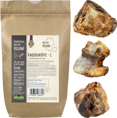 Produktbild von 3x500-800gr. Schecker aus der Region große, schwere Endstücke vom Bullen Oberschenkelknochen