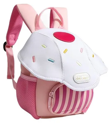Produktbild von Kinder Rucksack – niedlicher Kindergarten Rucksack, leicht & tragbar, Cartoon Design für Jungen & Mädchen，White