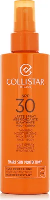 Produktbild von Collistar Tanning Moisturizing Milk Spray SPF30, Sonnenmilch, Gesicht & Körper, Flasche, Feuchtigkeitsspendend, Nährend, Schutz, Weichmachend, 200 ml, Unisex