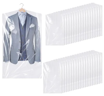 Productafbeelding van Kledingzakken - 50 stuks - Transparant - 90 x 60 cm