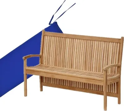Produktbild von Teako Design Bankauflage 5 cm für Gartenbank Pescara 120x54 cm Blau
