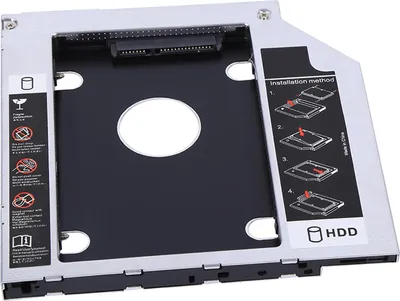 Obrázok produktu pre 9.5 mm hliníkový SATA HDD SSD kryt pevného disku Bay Caddy Optický DVD adaptér pre notebook