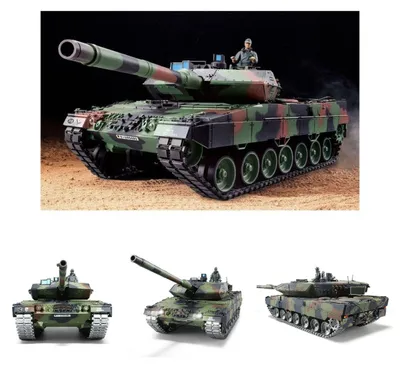 Produktbild von Heng Long RC Panzer German Leopard 2A6 1:16 Metallgetriebe, Metallketten, 2,4GHz
