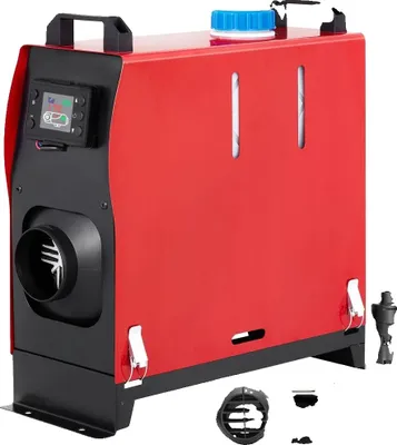 Zdjęcie produktu dla Nagrzewnica samochodowa z silnikiem wysokoprężnym, moc grzewcza 8 kW, napięcie znamionowe 12 V, zużycie paliwa 0,18-0,48 l/h, temperatura robocza od -40 ℃ do +50 ℃, sterowanie LCD
