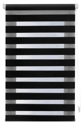 Zdjęcie produktu dla Omgoods - Roleta rzymska EasyFix - Czarna, 67 x 180 cm, montaż bez wiercenia