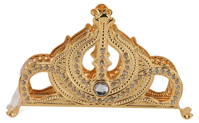 Produktbild von Goldener Metall-Serviettenhalter, exquisiter, leichter, r Tisch-Organizer aus Zinklegierung im europäischen Stil für Küche, Abendessen, Party