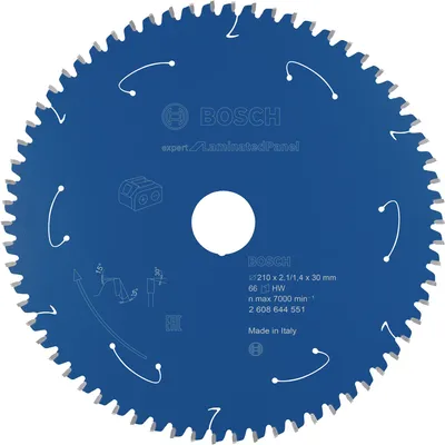 Immagine prodotto di Lama circolare Expert per pannelli laminati Bosch Professional 210 x 30 x 2,1 mm 66 denti ( 2608644551 )