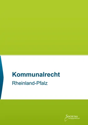 Produktbild von Kommunalrecht Rheinland-Pfalz