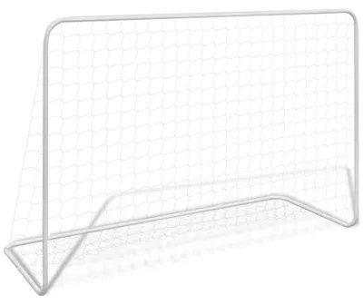 Image de But de football avec filet, dimensions : 182 x 61 x 122 cm