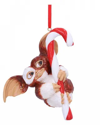 Produktbild von Gremlins Gizmo an Zuckerstange als Weihnachtsschmuck 11 cm