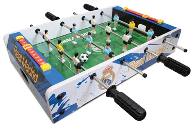 Obrázek produktu pro Oficiálně licencovaný mini fotbalový stůl Real Madrid CF od společnosti Hy-Pro, rozměry 50,8 cm, kompaktní