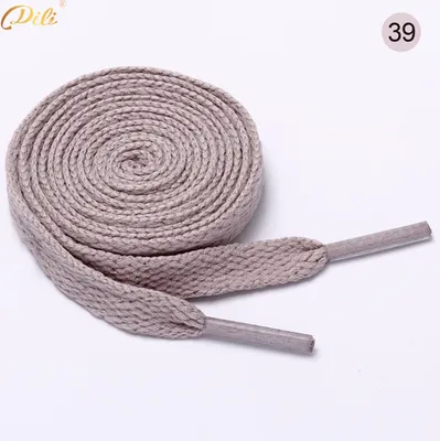Produktbild von Schnürsenkel flach 75 cm 6# grau 8 mm breit