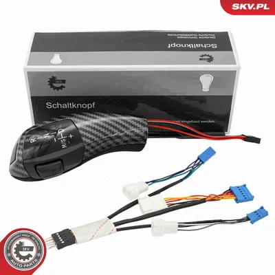 Produktbild von ESEN SKV Schaltknauf Schalthebelknauf Schwarz Kunststoff für BMW 3 Limousine (E46) 5 Limousine (E60) 5 Touring (E61) 3 Touring (E46) 3 Coupe (E46)