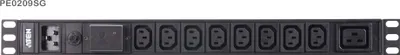 Zdjęcie produktu dla ATEN PE0209SG Basic PDU 19" 1HE, 16A, 9x C13, 1x C19