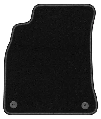 Produktbild von Fahrermatte Velours für Audi A4 B8 2007-2015 (Limousine/Kombi/Avant) – 1-tlg, Schwarz, passgenau – Wielganizator BASIC