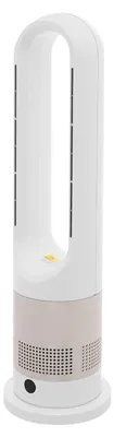 Produktbild von 2-in-1 Heizlüfter und Kühlventilator - Flügelloser Heizlüfter - 1200W/20W - 8 Stufen - Fernbedienung - Timer 2–7,5 h - Bürstenloser DC-Motor - Weiß