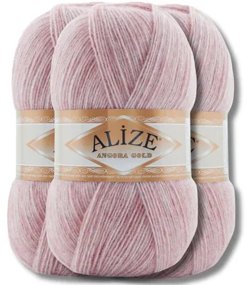 Produktbild von Alize 3x 100g Angora Gold Wolle, Uni, Häkeln, Stricken (664)