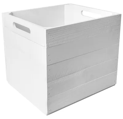 Productafbeelding van Creative Deco Houten Kist Kallax, 33 x 37 x 33 cm, Wit