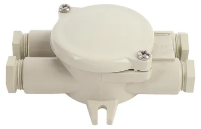Image de Boîtier de raccordement en nylon marin, cuivre 10 A, protection IP56, résistant aux chocs et étanche, pour une installation en extérieur