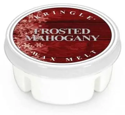 Image de Bougie parfumée Kringle Candle, senteur "Frosted Mahogany" (35 g)
