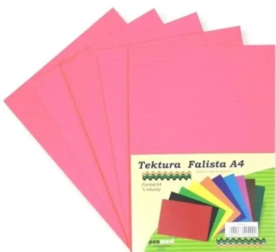 Immagine prodotto di Cartoncino ondulato rosa formato A4, 5 pezzi - Penword