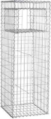 Produktbild von Gabione Gabionen Säule 50x50x150 cm Pfosten eckig Steinkorb Mauer Draht Gitter