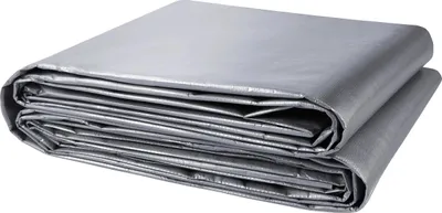Zdjęcie produktu dla Plandeka zewnętrzna, wodoodporna, uniwersalna, srebrna 20x30ft