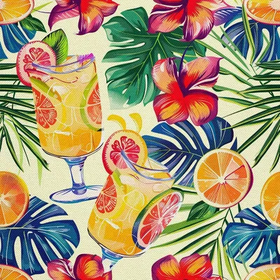 Produktbild von OUTDOOR DEKOSTOFFE OXFORD - Motiv Cocktail | DX8473