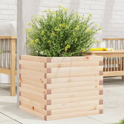 Zdjęcie produktu dla Maison Exclusive – donica 50 x 50 x 45,5 cm, lite drewno sosnowe