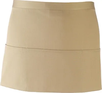 Obrázok produktu pre Premier Workwear PR155 | Vrecková zástera "Colours" - 60 x 33 cm - Pranie v práčke: do 60° - Farba: Khaki (približne Pantone 7503) - Rozmery: 60 x 33 cm