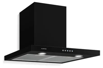 Obrázok produktu pre Klarstein Limelight digestor - nástenný digestor z ušľachtilej ocele, odsávač pár s 3 stupňami výkonu, 600 m³/h, digitálny displej, LED osvetlenie, 64 dB, šírka 60 cm, čierny