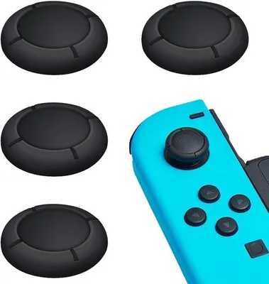 Productafbeelding van Famanu joystick-greepbeschermers voor Switch en Lite - 4 stuks, zwart