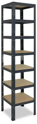 Zdjęcie produktu dla shelfplaza HOME 200x50x50 cm regał do dużych obciążeń w kolorze antracyt z 7 półkami i udźwigiem 125 kg na półkę
