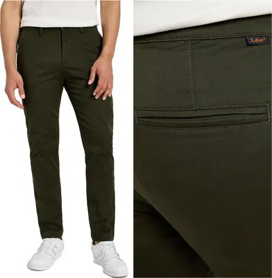 Immagine prodotto di Lee Uomo Materialhose Slim Chino Olive Nacht 112355772 L71L016192 W30 L32