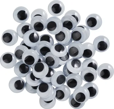 Produktbild von VBS Wackelaugen zum Aufkleben "Rund", 12 mm, 50 Stück