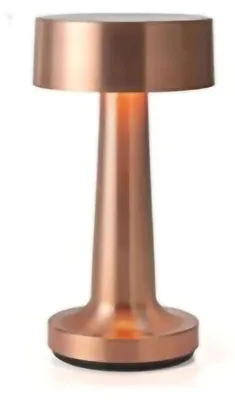 Produktbild von Langhantelförmige Barlampe, Retro-Design, Touch-Schalter, wiederaufladbares LED-Nachtlicht für Clubs, Partys, Roségold, C-Stil